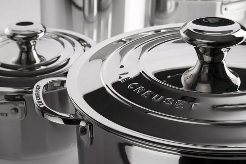 Le Creuset Cacerola con tapa de Acero Inoxidable Signature