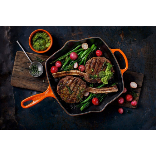 Le Creuset Sartén parrilla cuadrada Signature 26 cm