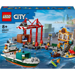 LEGO City - Puerto Marítimo con Buque de Mercancías (60422)