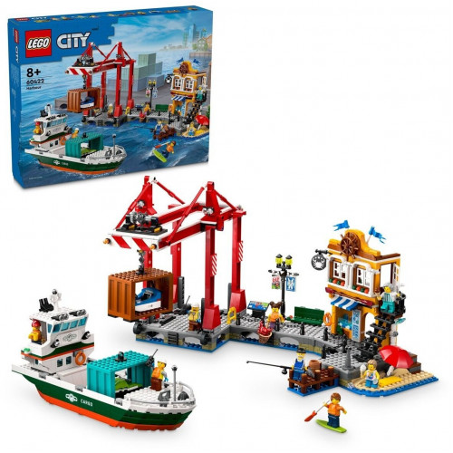 LEGO City - Puerto Marítimo con Buque de Mercancías (60422)