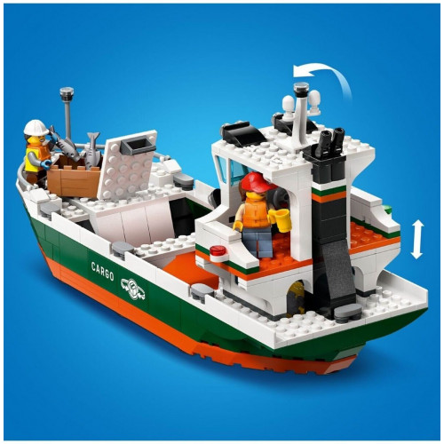 LEGO City - Puerto Marítimo con Buque de Mercancías (60422)