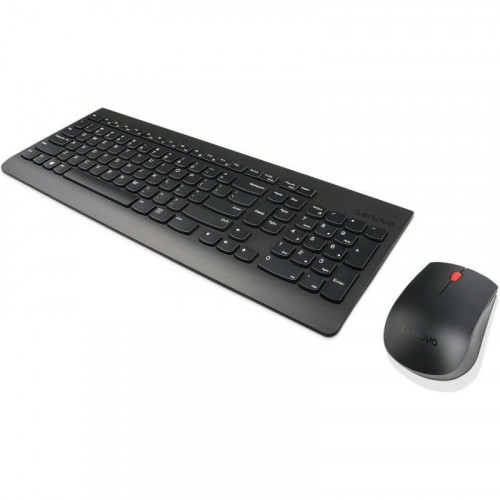 Lenovo Essential Combo Teclado Inalámbrico Negro Layout Inglés USA + Ratón