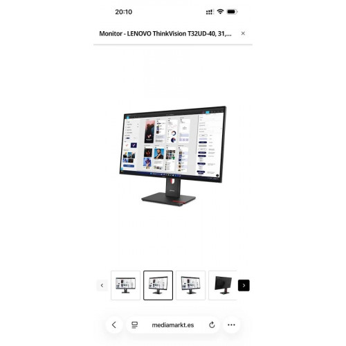 Lenovo ThinkVision T32UD-40 Monitor
