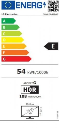 LG 50MRGB87B6B - Smart TV Mini RGB AI 4K de 50