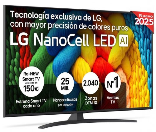 LG 50NANO81A6A Negro - TV 50