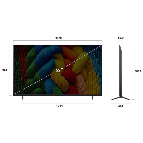 LG 55NANO80A3B Negro - TV 55