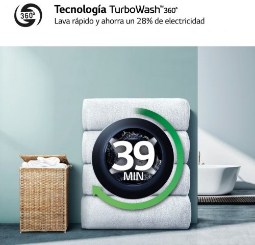 LG F4-WR6013A0W Blanco - Lavadora Carga Frontal 13KG 1400RPM
