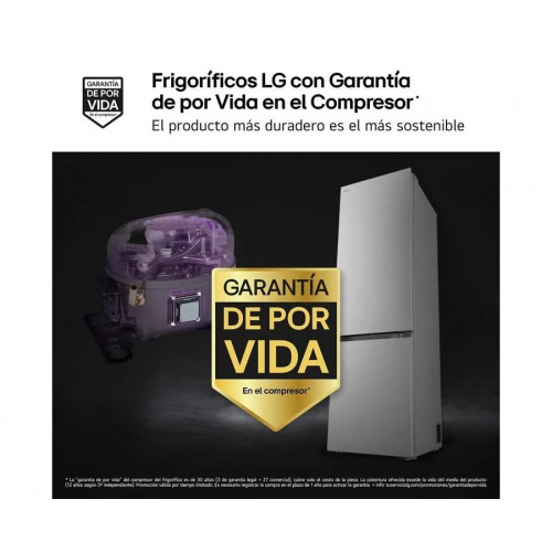 LG Frigorífico Combi LG DoorCooling+ 1,86m capacidad de 375l gbbs514dpy