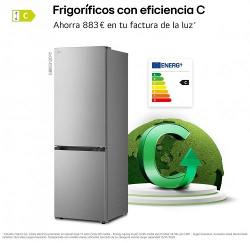 LG GBBS312CPY INOX - Frigorífico Combi No Frost