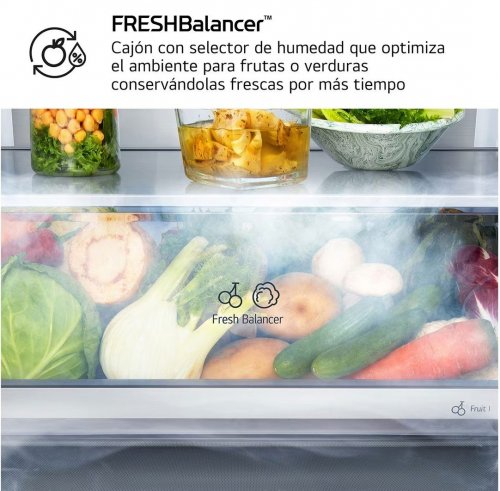 LG GBBS322BPY INOX - Frigorífico Combi No Frost