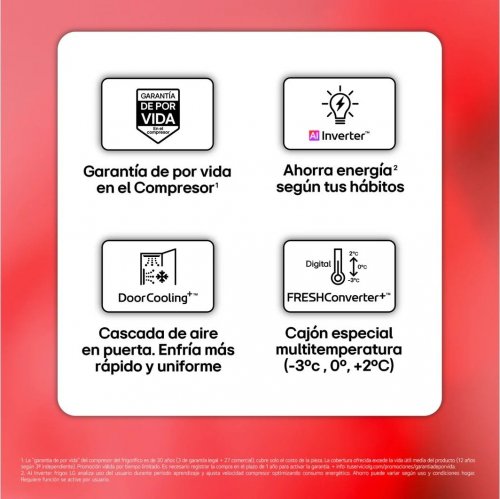 LG GBBS524CPY INOX - Frigorífico Combi No Frost
