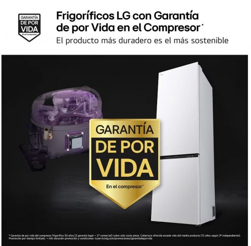 LG GBBSJ20DSW Blanco - Frigorífico Combi No Frost