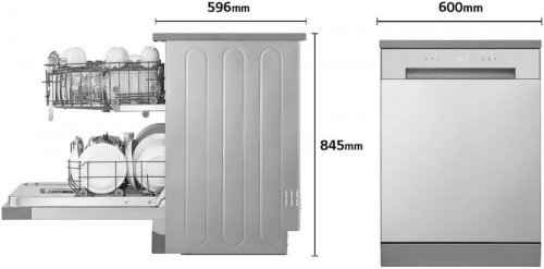LG Lavavajillas inox antihuellas con cuba de acero inoxidable. Eficiencia E. Serie 100 df030fl.outlet