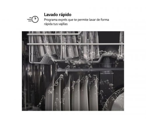 LG Lavavajillas inox antihuellas con cuba de acero inoxidable. Eficiencia E. Serie 100 df030fl.outlet