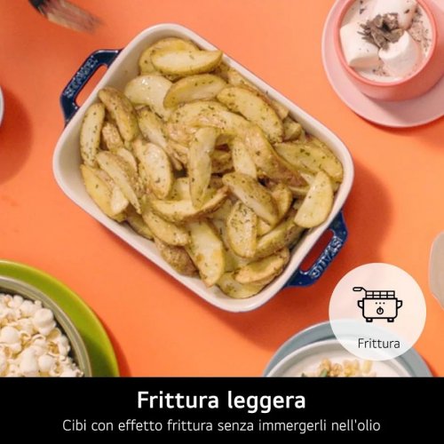 LG MJ3965BPB Horno microondas combinado Smart Inverter y función de fritura ligera