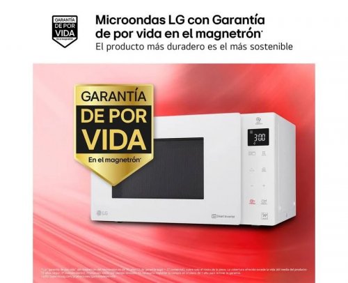 LG Outlet Microondas Grill Smart Inverter 1000W de 25 litros mh6535gd
