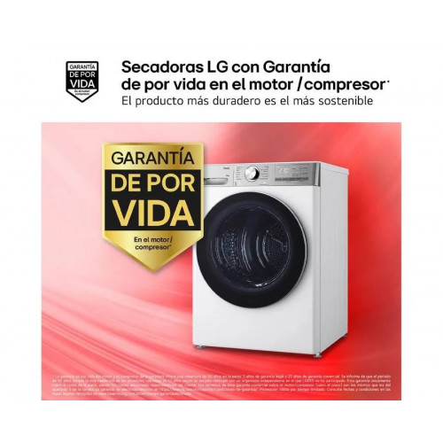 LG Outlet Secadora 10kg C, con Bomba de calor Dual Inverter rh10v9av2wr.outlet