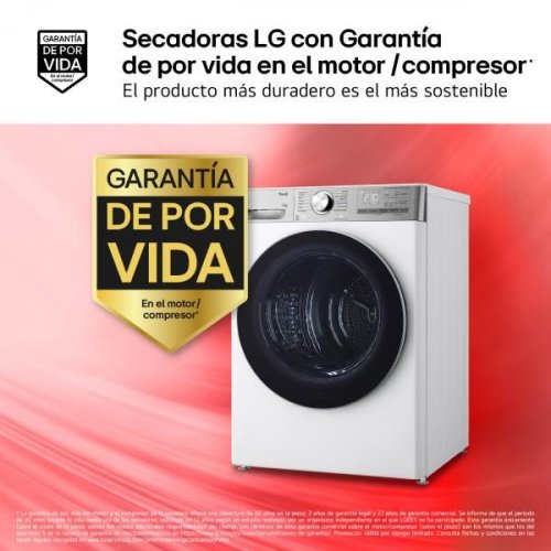 LG RH10V9AV2WR - Secadora Bomba de Calor 10kg Wifi Eco Hybrid Clase C