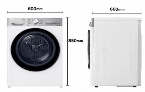 LG RH10V9AV2WR - Secadora Bomba de Calor 10kg Wifi Eco Hybrid Clase C