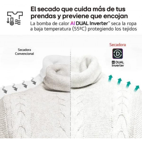 LG rhx5008tlb Secadora bomba de calor