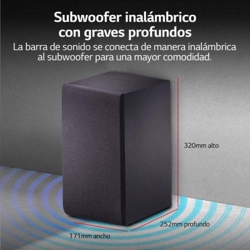 LG SoundBar SQC2 Barra de Sonido Bluetooth 2.1 300W Negra