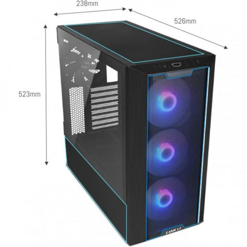 Lian-Li Lancool III RGB Cristal Templado USB 3.2 Negra