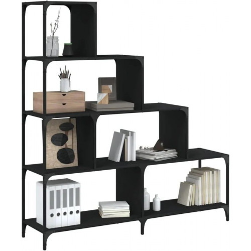 Librería con 4 Peldaños Madera Vidaxl Roble