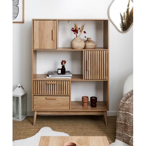 Librería con cajones Klaus 100x35cm roble