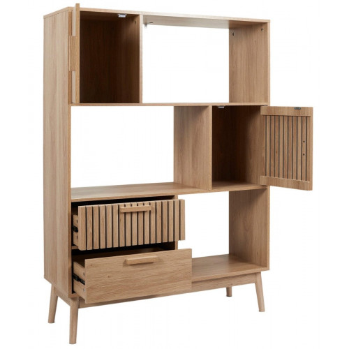 Librería con cajones Klaus 100x35cm roble