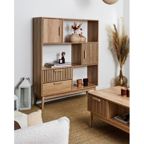 Librería con cajones Klaus 100x35cm roble