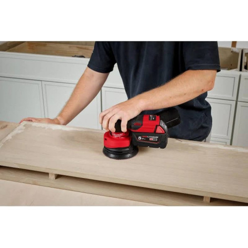 Lijadora rotorbital eléctrica Milwaukee M18 FROS125-0B