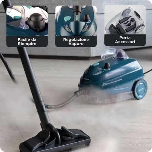 Limpiador de vapor Ariete 4146/05 portátil 1,6 L azul 1500 W cable 6 m