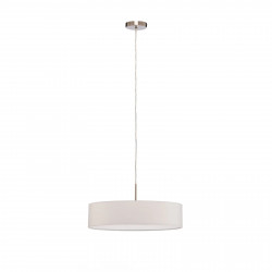 Lindby lámpara colgante Sebatin, Ø 50 cm, beige, tela, E27