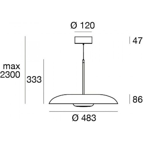 Linea Light Basin_P Lámpara colgante LED