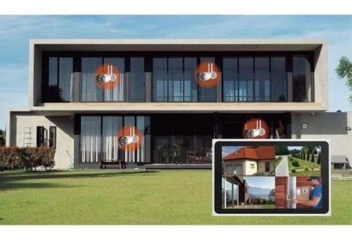 LINK2HOME Kit de 2 cámaras de Vigilancia wifi + 1 pantalla NVR para interior