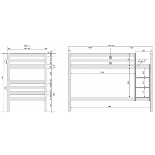 Litera Tyler EuroVolter Blanco