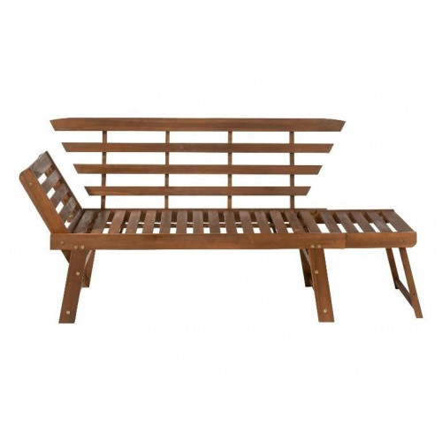 LIVARNO® Banco de madera para jardín con cojines