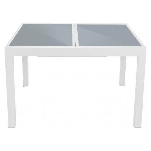 LIVARNO HOME Mesa de jardín de aluminio extensible blanca Houston