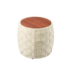 LIVARNO® Set de balcón Sevilla madera/ratán ancho 3 pzs.
