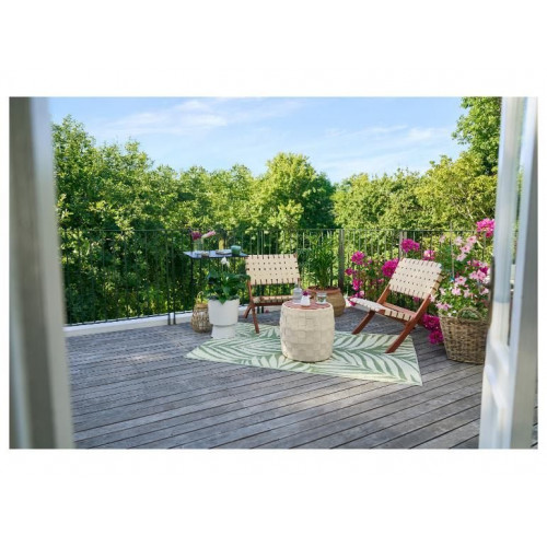 LIVARNO® Set de balcón Sevilla madera/ratán ancho 3 pzs.