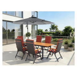 LIVARNO® Set de sillones plegables de entramado Valencia