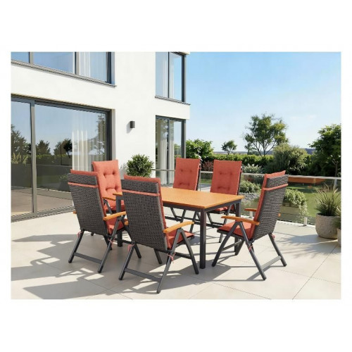 LIVARNO® Set de sillones plegables de entramado Valencia