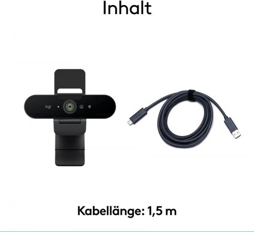 Logitech BRIO 4K cámara web 13 MP 4096 x 2160 Pixeles USB