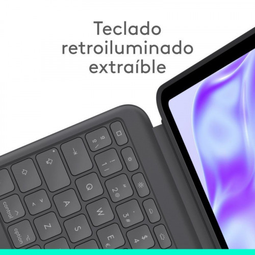 Logitech Combo Touch Funda con Teclado Español QWERTY Grafito para iPad Pro 13