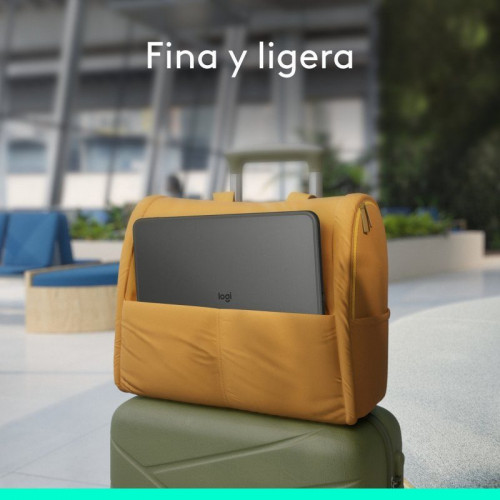 Logitech Combo Touch Funda con Teclado Español QWERTY Grafito para iPad Pro 13