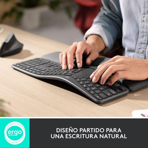 Logitech Ergo K860 For Business Teclado Inalámbrico Bluetooth Negro