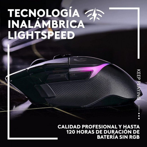 Logitech G G502 X Plus Lightspeed Ratón Inalámbrico RGB Gaming 25600 DPI Negro