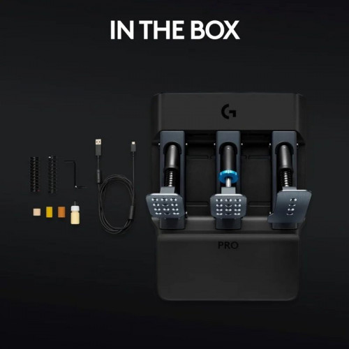 Logitech G PRO Racing Pedals Pedales con Freno de Celda de Carga para PC/PS5/XBOX Series
