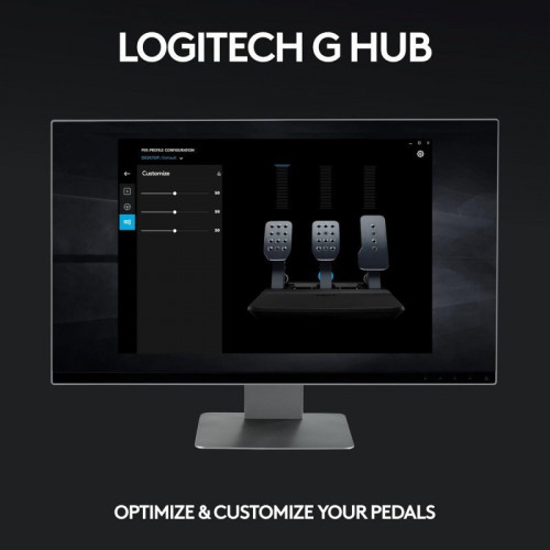 Logitech G PRO Racing Pedals Pedales con Freno de Celda de Carga para PC/PS5/XBOX Series