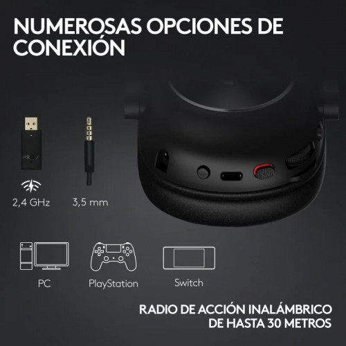 Logitech G PRO X 2 LIGHTSPEED Auriculares Inalámbricos Bluetooth Gaming Blancos